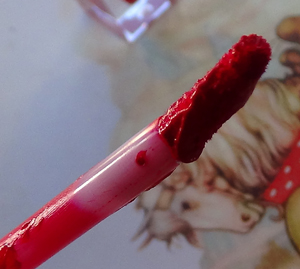 mua makeup academy bright red liquid lipstick